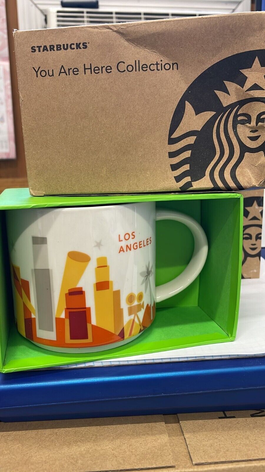 NIB Starbucks 2014 Los Angeles Mug - 14 oz You are Here Collection LA