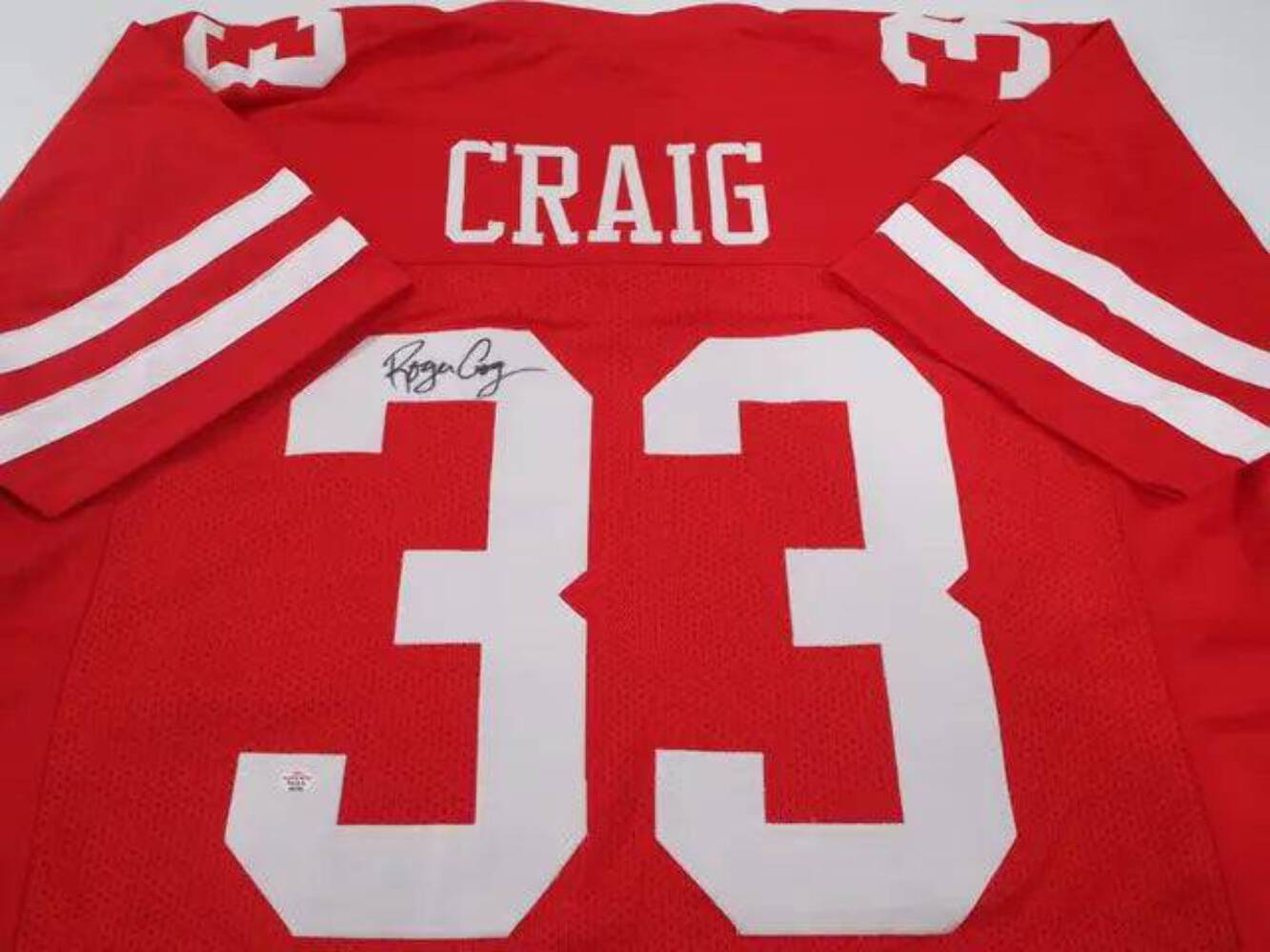 Roger Craig of the San Francisco 49ers signed autographed football jersey PAAS C