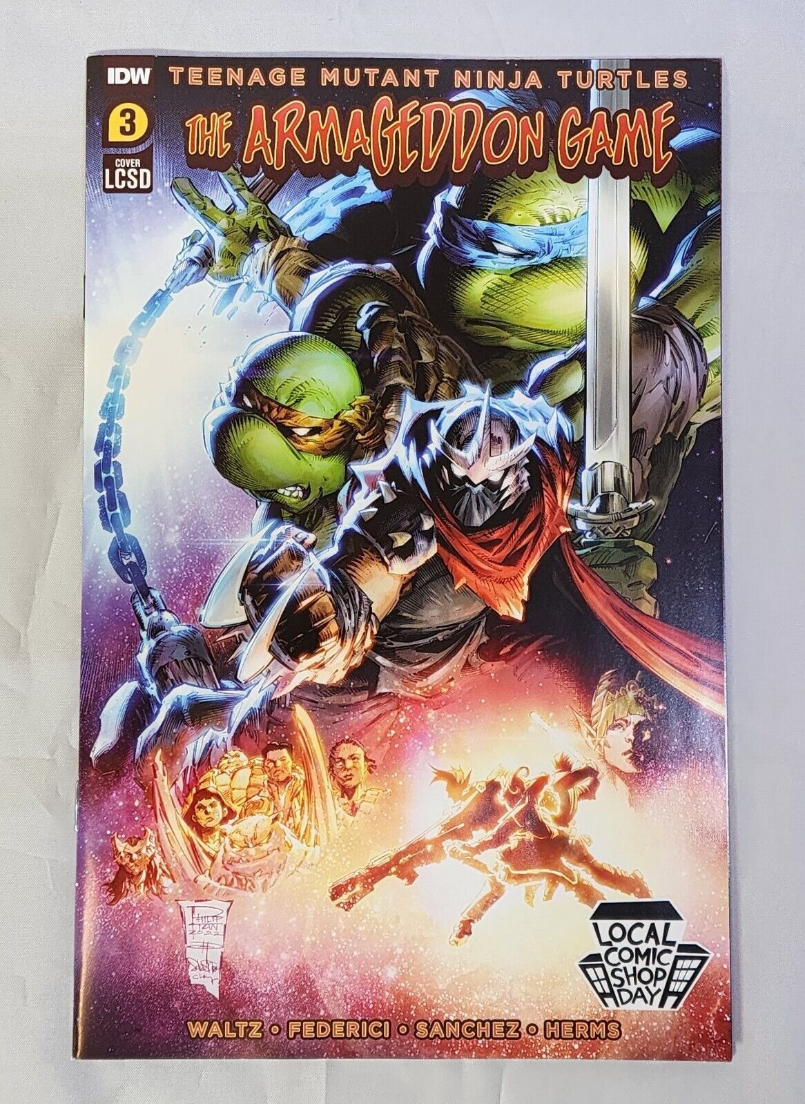 TMNT the Armageddon Game #3 2022 Unread Philip Tan LCSD Variant Cover IDW