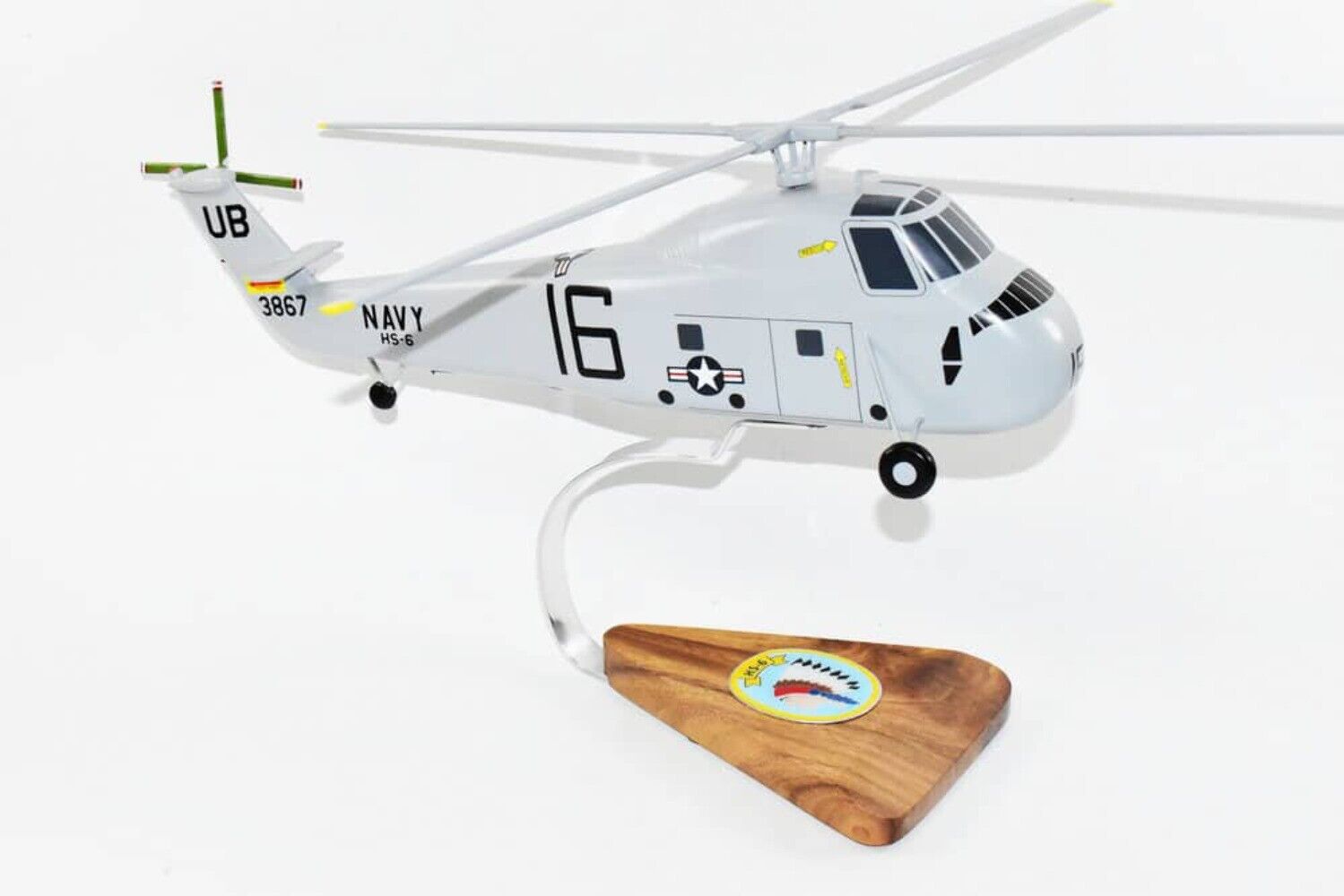 Sikorsky® H-34 HS-6 Indians Model, Mahogany Scale Model