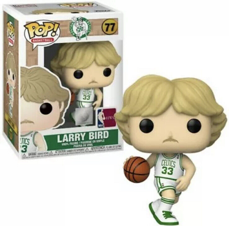 Boston Celtics POP NBA Legends Larry Bird Vinyl Figure #77 With Protector