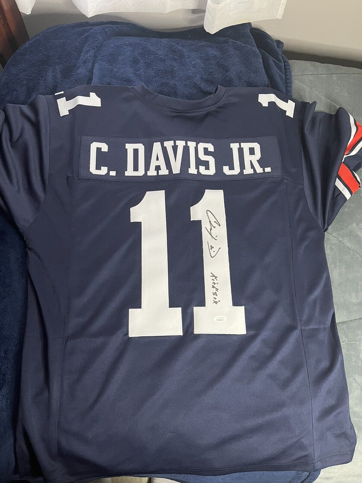 Chris Davis Jr. Signed Jersey Inscribed \