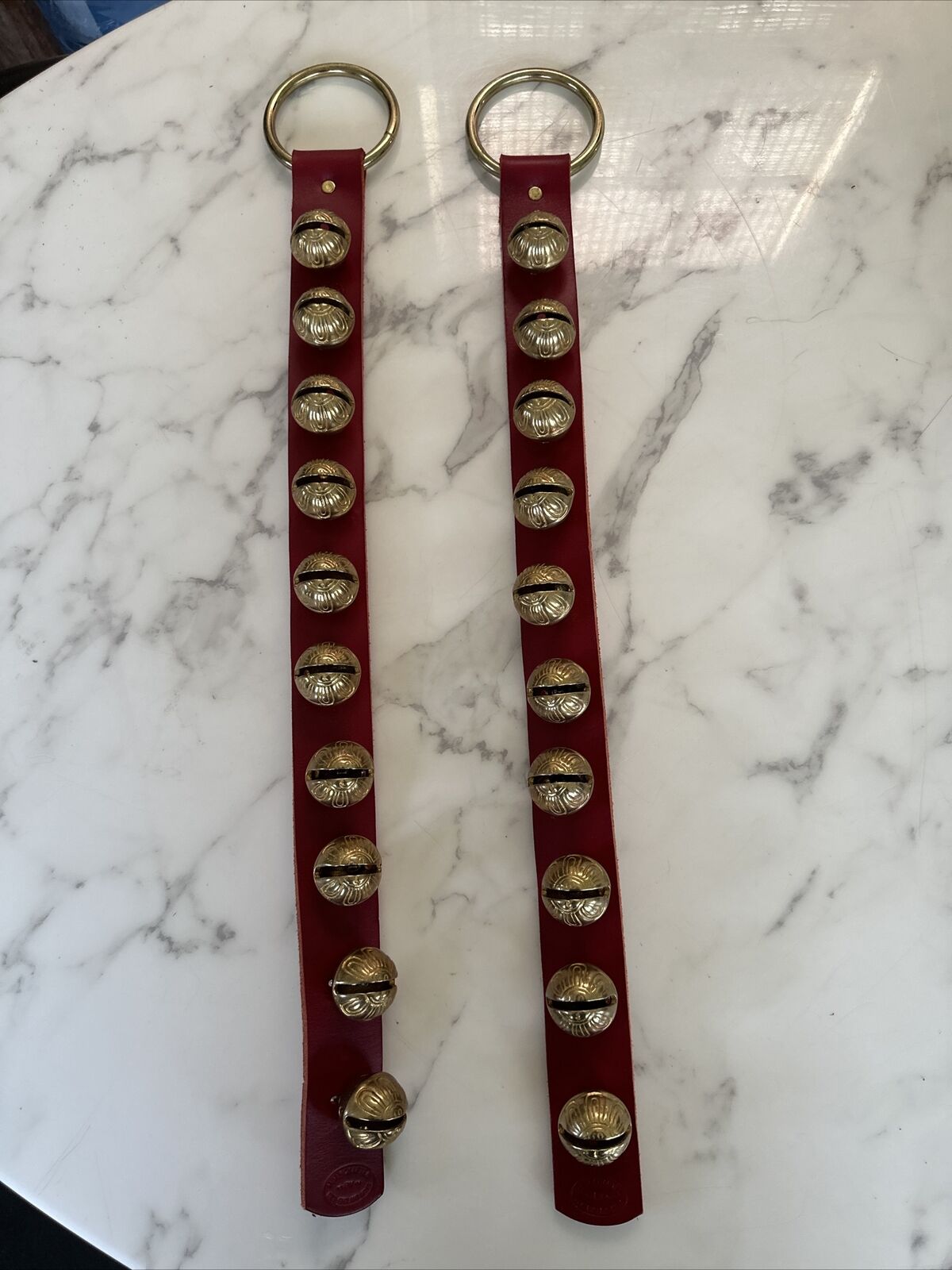 Pair Of New England Sleigh Bell Straps