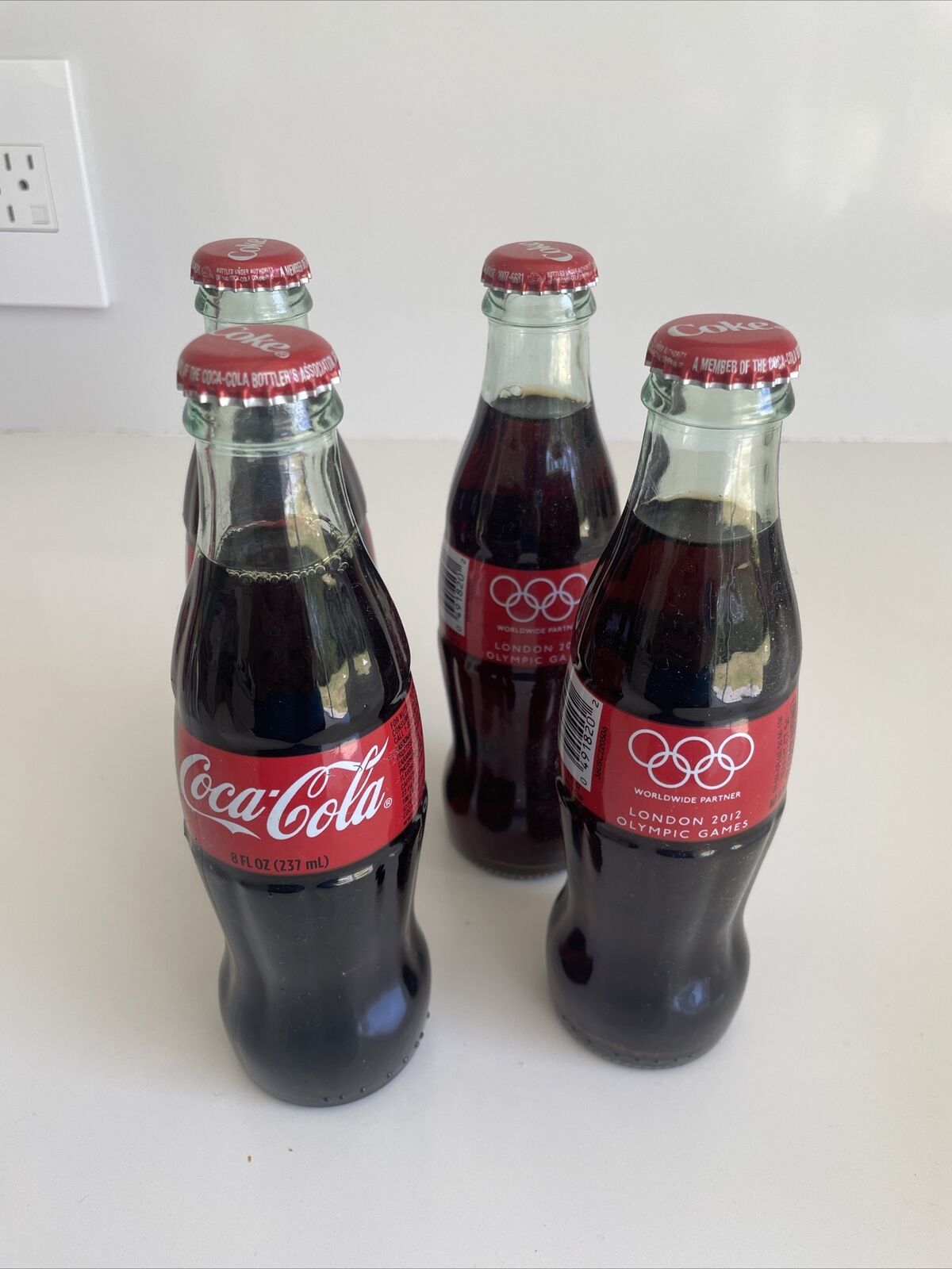 Three Coca Cola Bottles - 2012 Olympic Games London - Unopened & Full - Coke