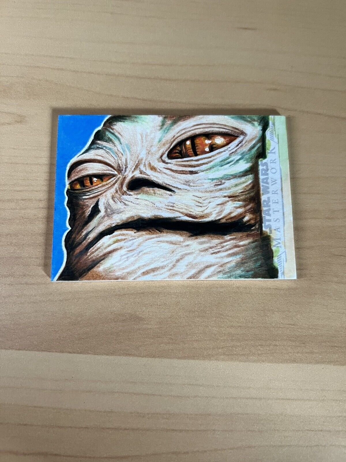 2014 Star Wars Masterwork 1/1 Sketch Card Jabba The Hutt Paul Shiers