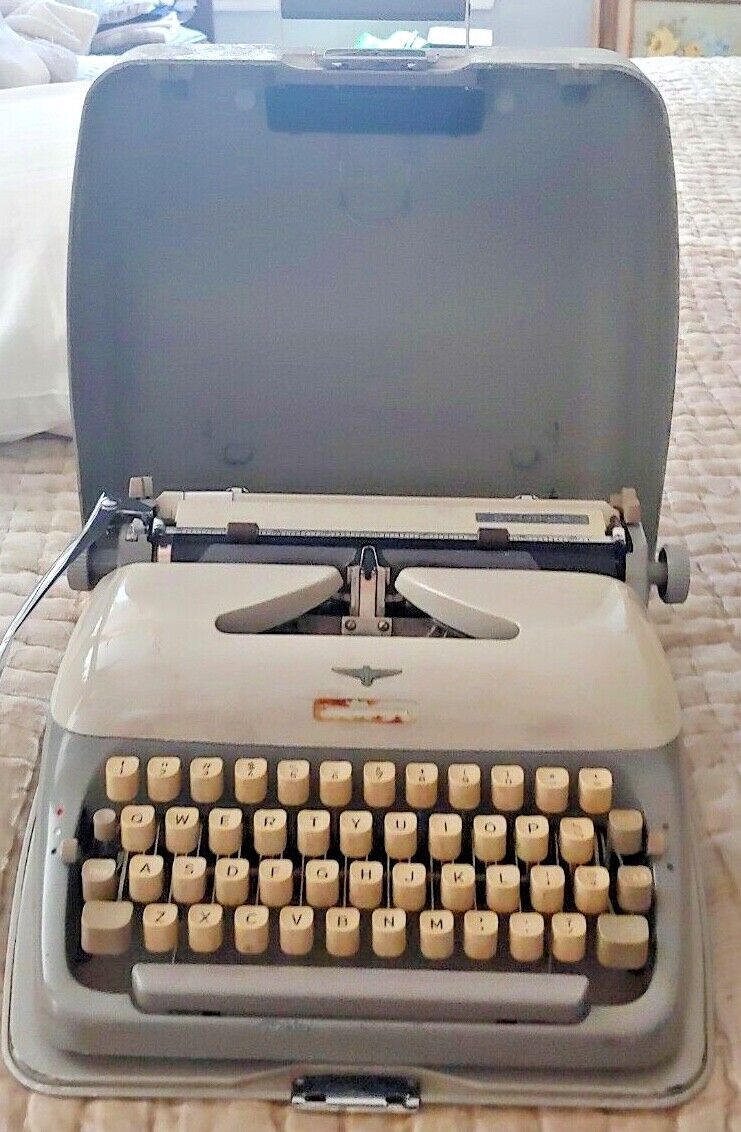 Vintage Portable Adler Primus Manual Typewriter With Case  Rare
