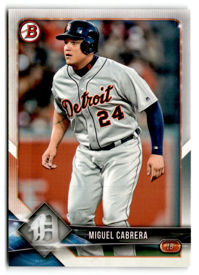 2018 Bowman Miguel Cabrera #29 Detroit Tigers