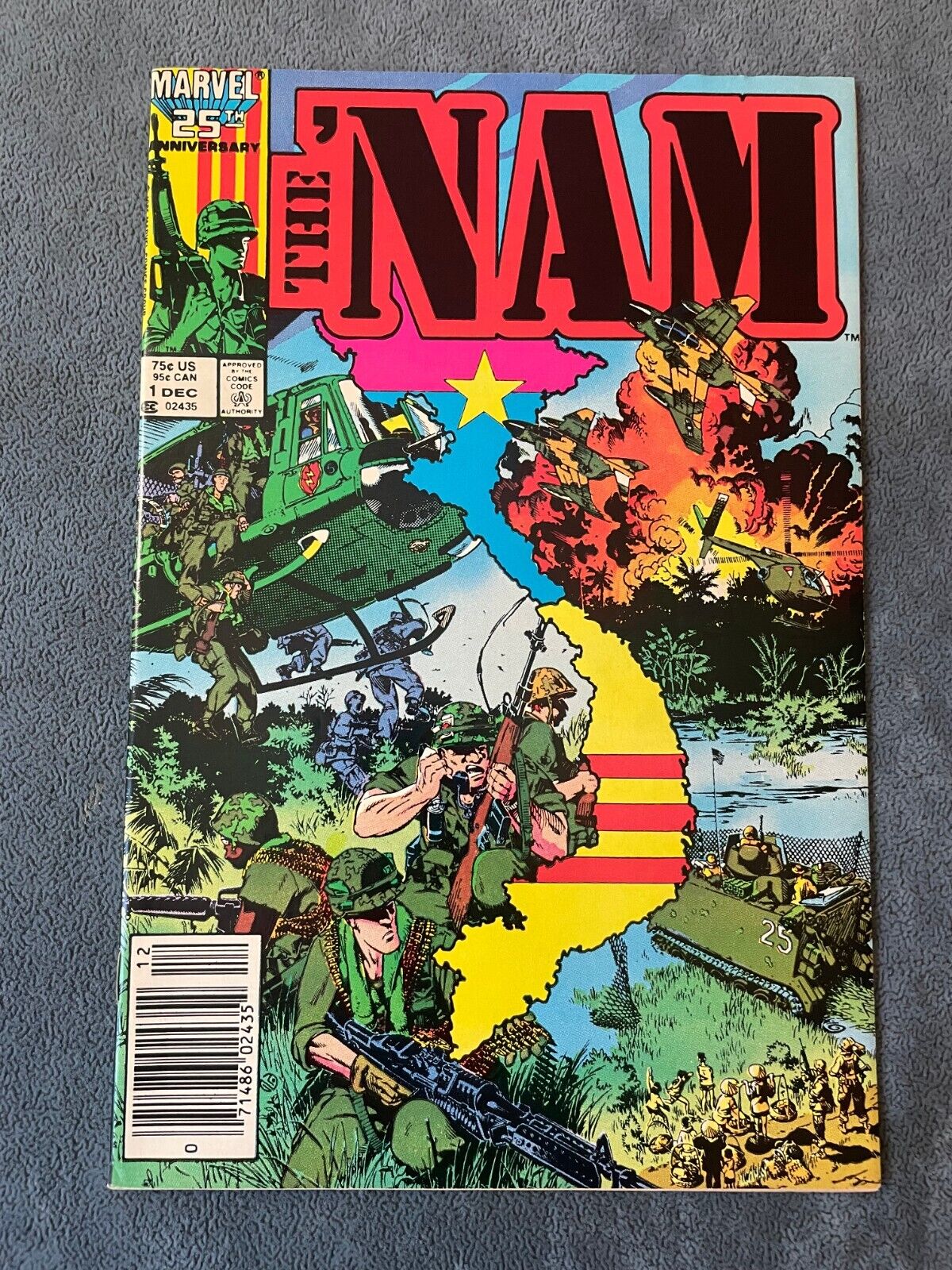 The Nam #1 Newsstand 1986 Marvel Comic Book Copper Age War VF/NM