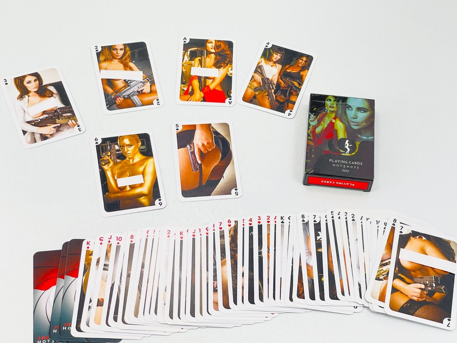 Hotshots Pinup Girls Nude Poker Gambling Kemps Cribbage Solitaire Playing Cards