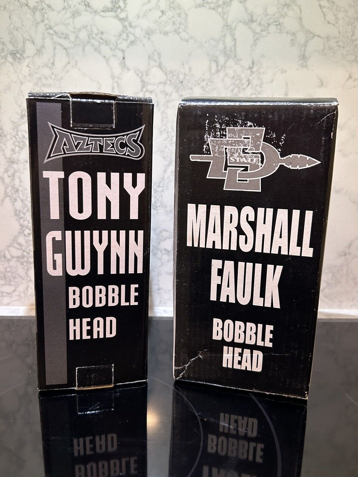 Vintage SDSU Tony Gwynn and Marshall Faulk SGA Bobbleheads