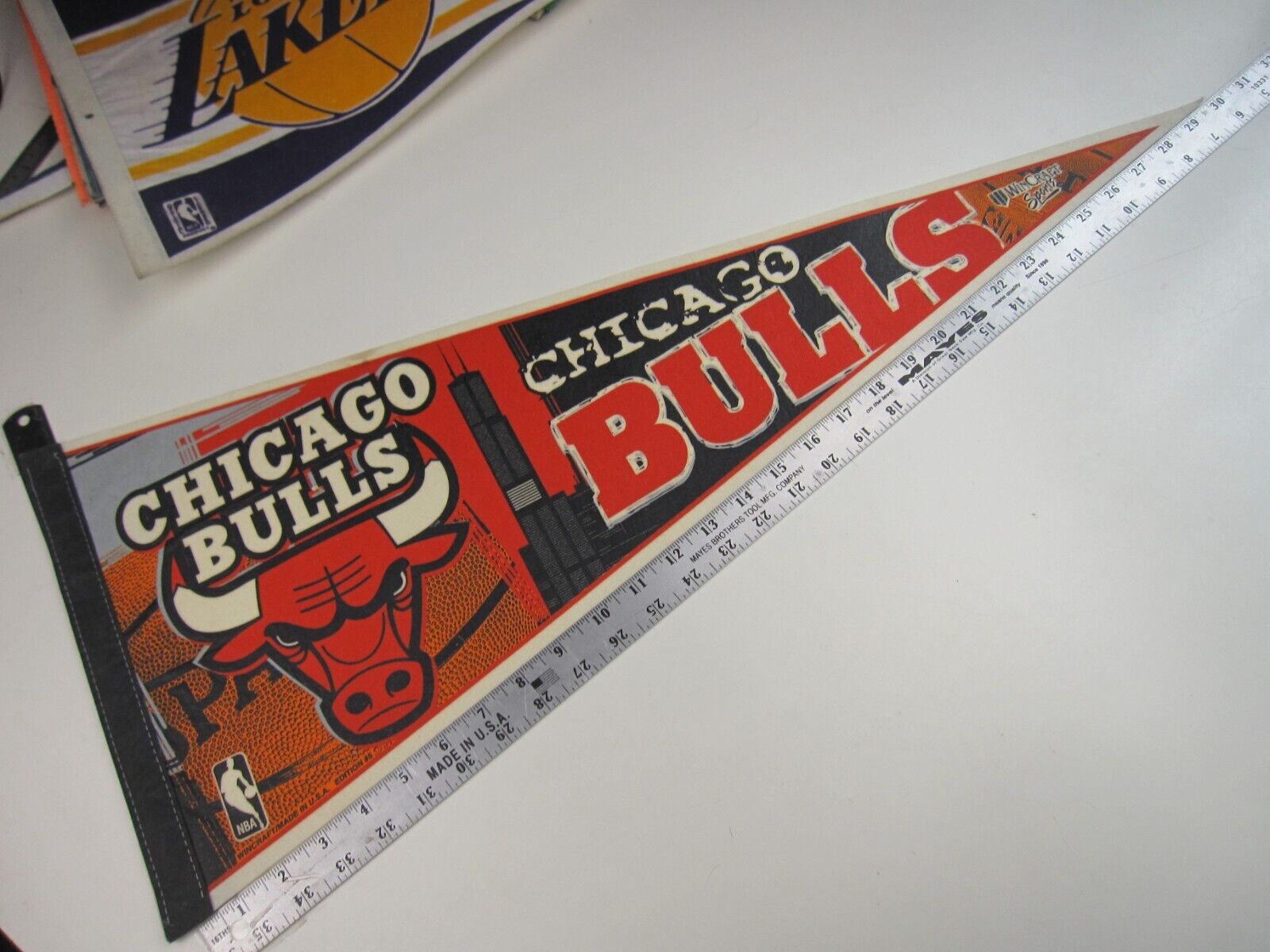 Vintage Wincraft Licenced NBA Chicago Bulls Pennant  BIS