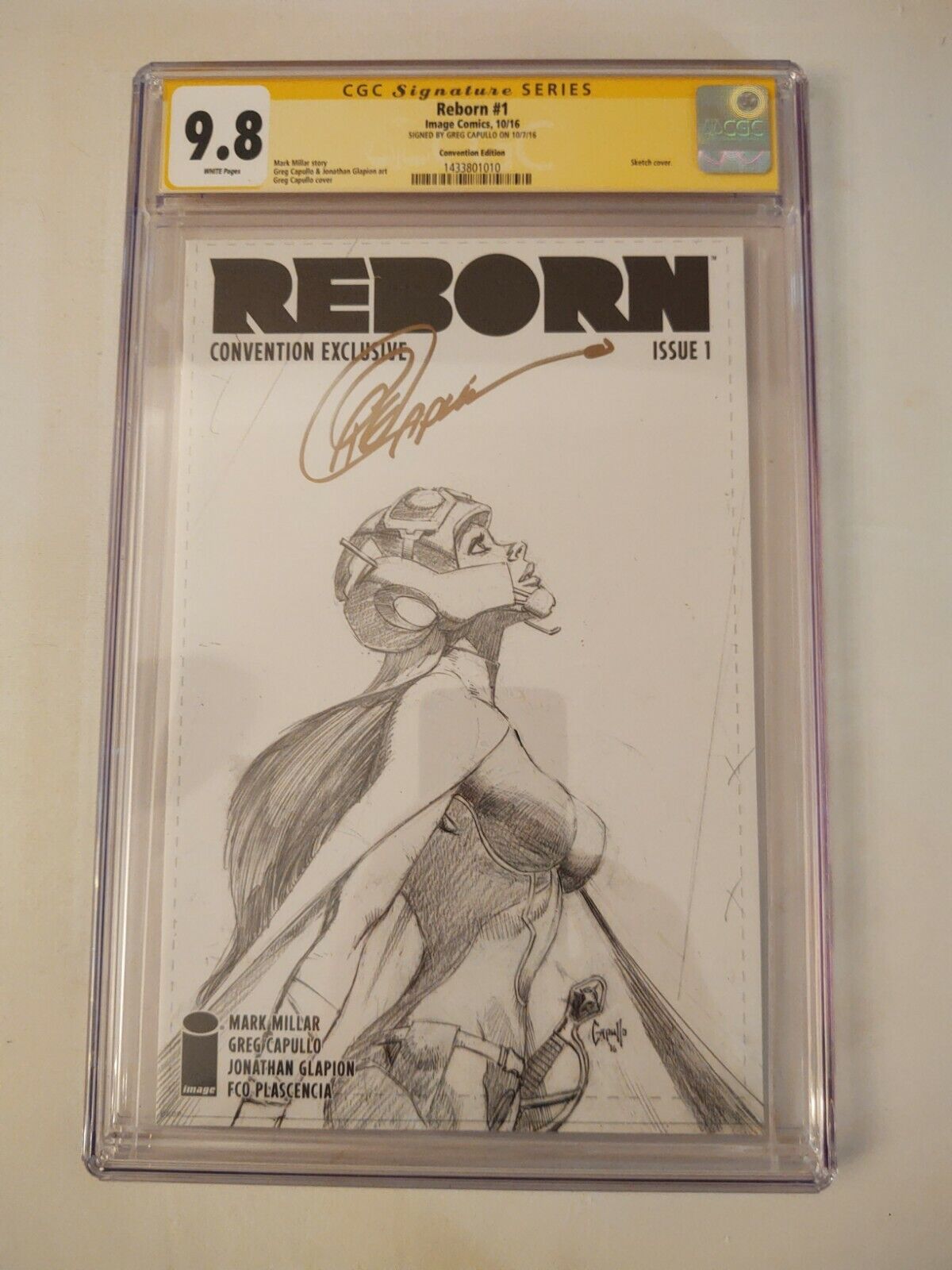 Reborn #1 Convention Edition CGC 9.8 Signature Series Signed by Greg Capullo