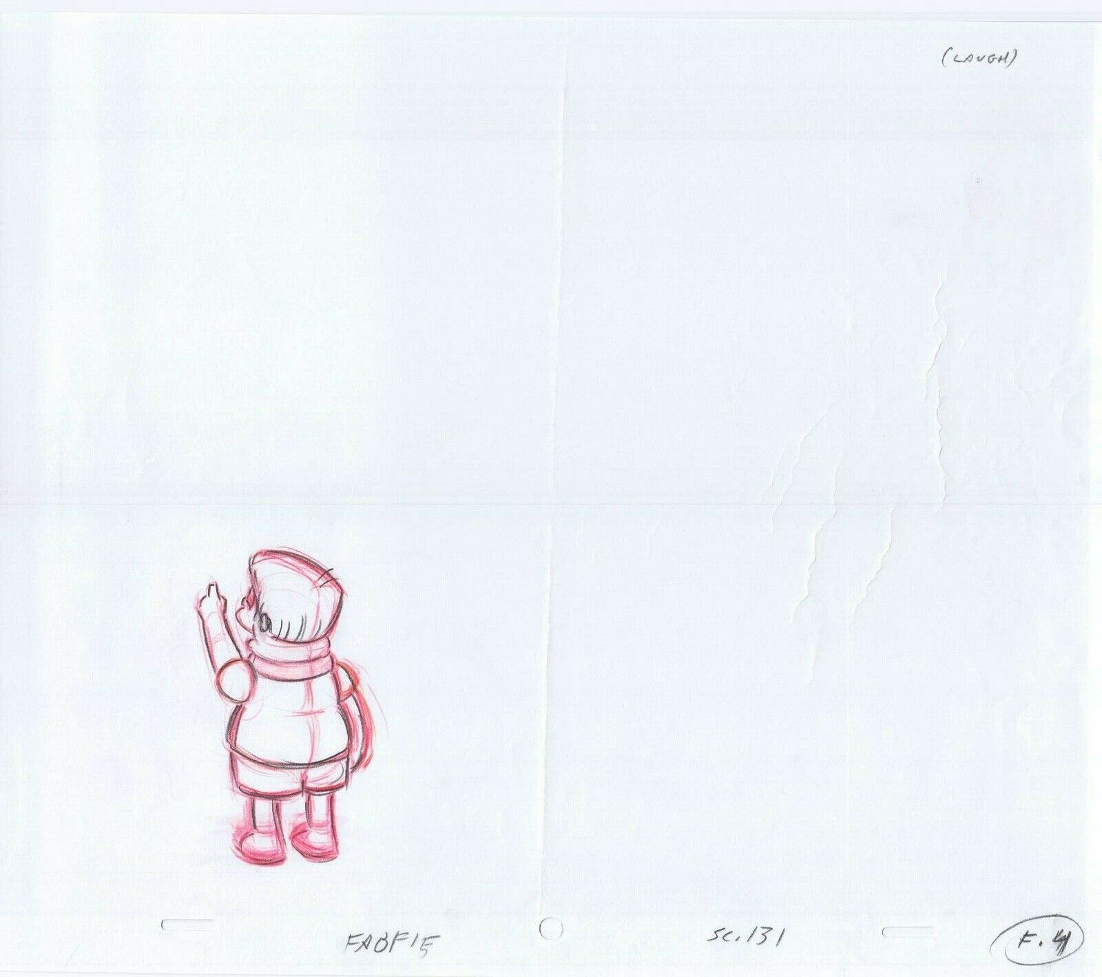 Simpsons Martin Original Art Animation Production Pencils FABF15 SC-131 F-4