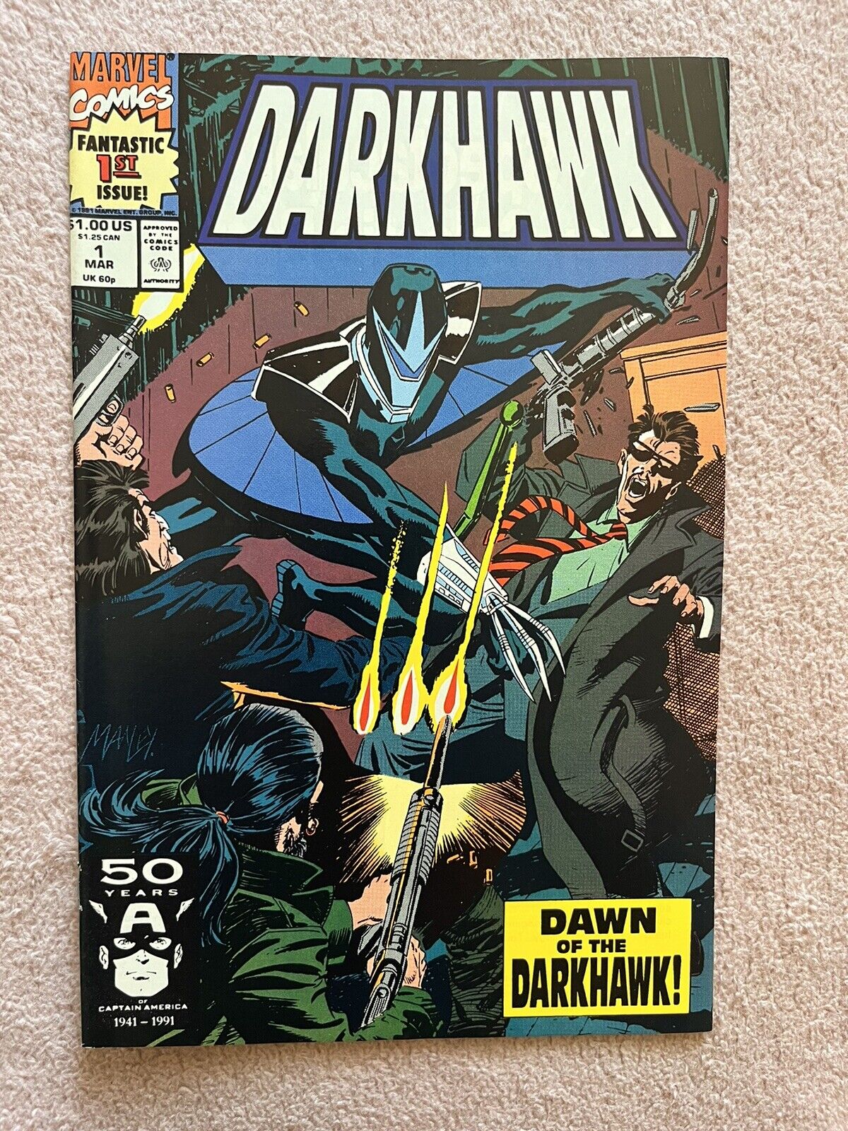 Darkhawk #1 1st Appearance Darkhawk Marvel Comics 1991. HIGH GRADE SHARP COPY
