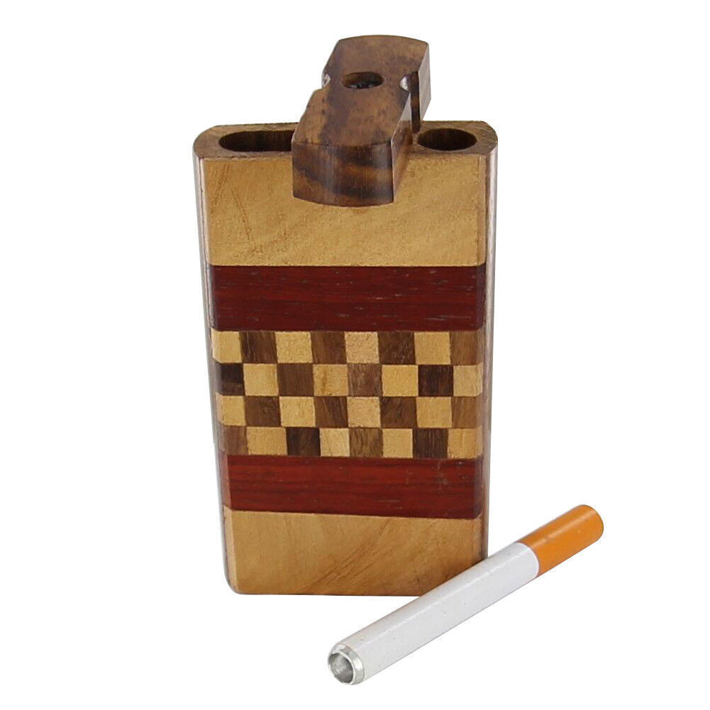 Wooden Pre Roll Holder Case Box, Pocket Gift Cigarette Case for Rolled Cigarette