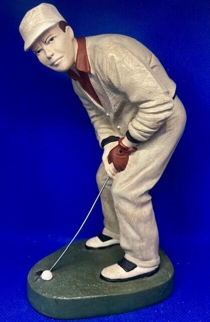 Vintage Golf Statue by Apparence 1995 Paris The Birdie Putt Figurine RARE W/club