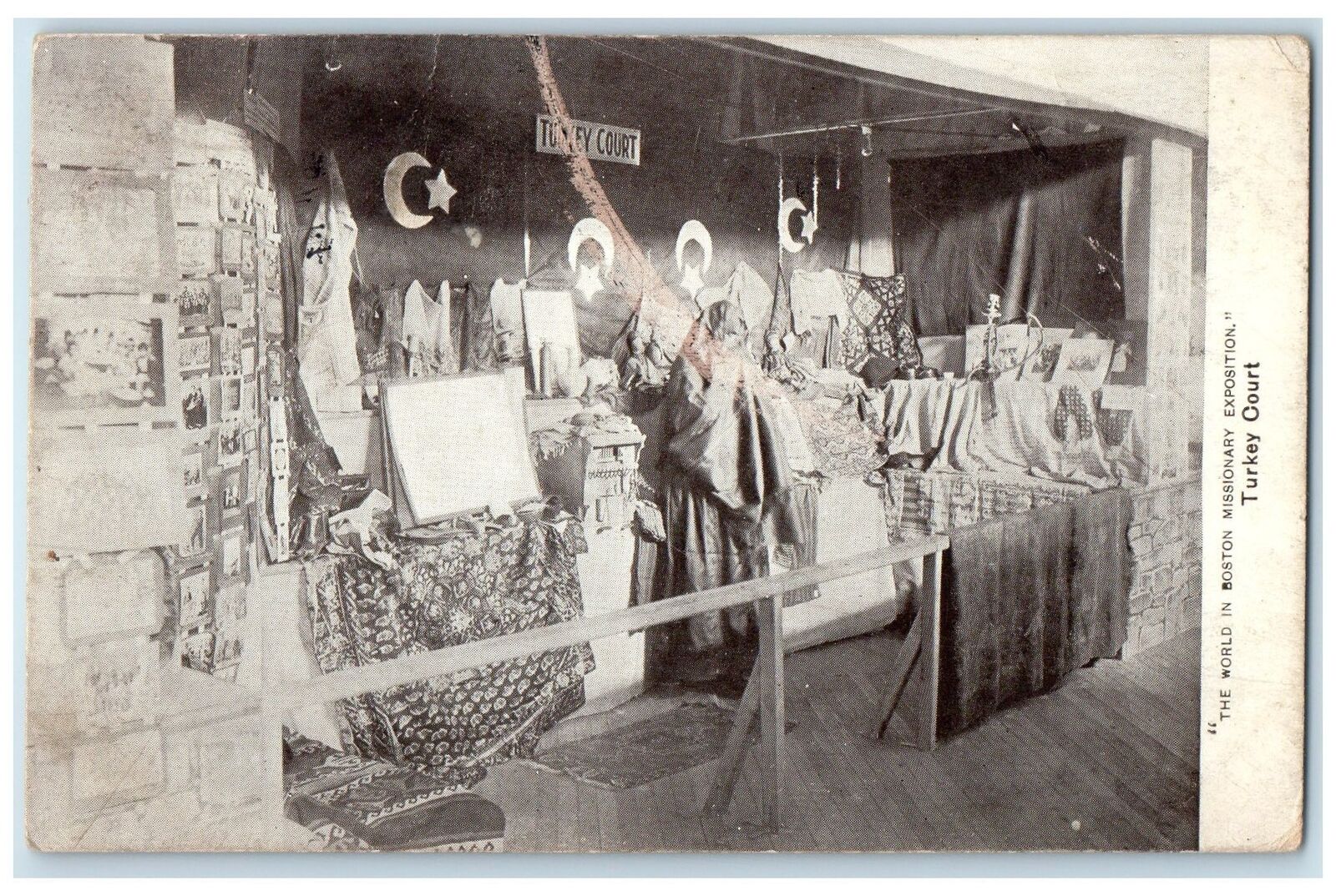 1911 Turkey Court Boston Missionary Exposition Boston Massachusetts MA Postcard