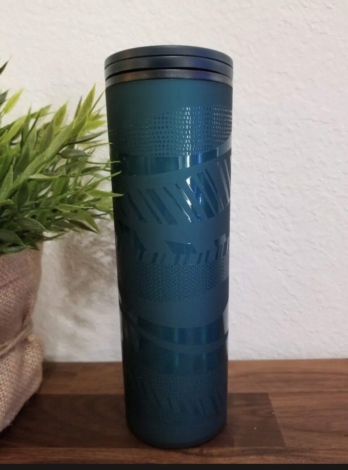Starbucks 2021 Holiday Teal Green Soft Touch Vacuum Insulated Tumbler 16 oz NEW