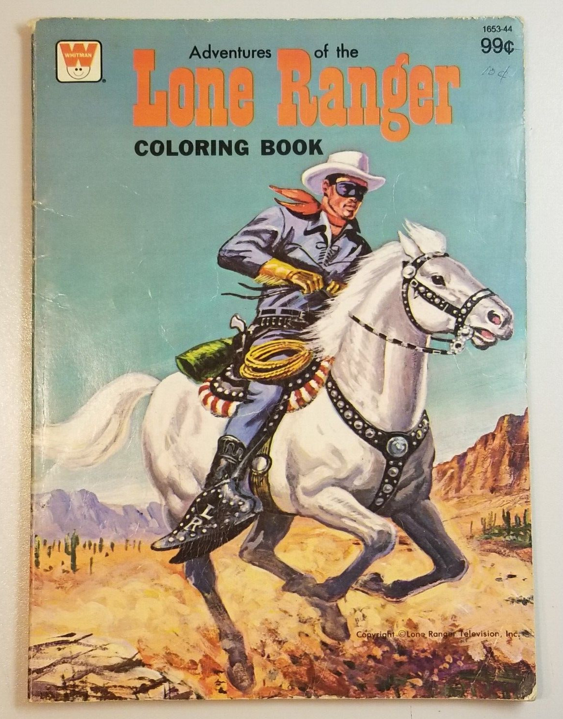 Vintage Lone Ranger Coloring Book 1975 - Western Whitman