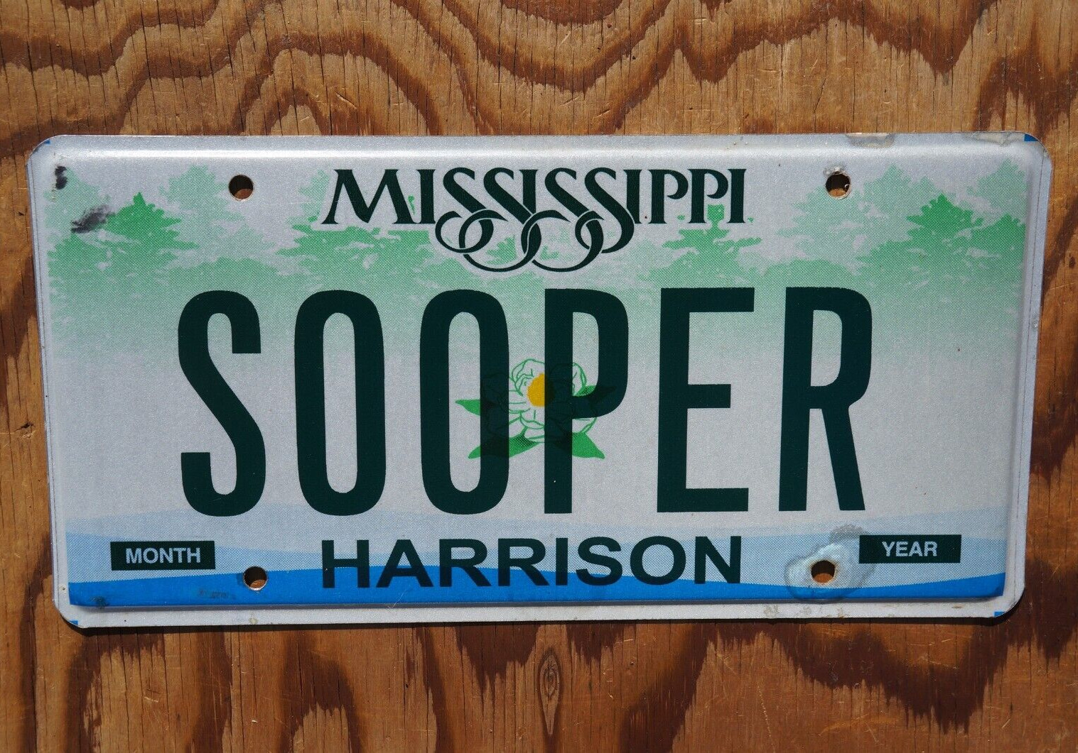 MISSISSIPPI Vanity License Plate - SOOPER - Super Great