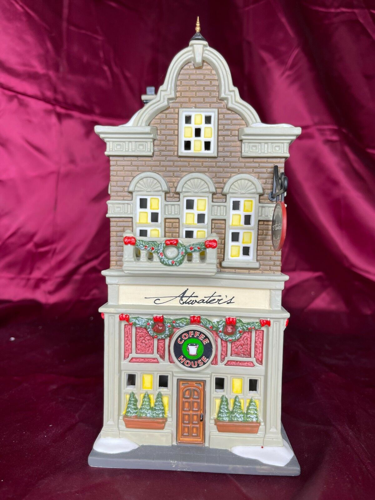 Dept 56 Christmas in the City ATWATER\'S COFFEE HOUSE   4025245 TWO EXTRA SIGNS