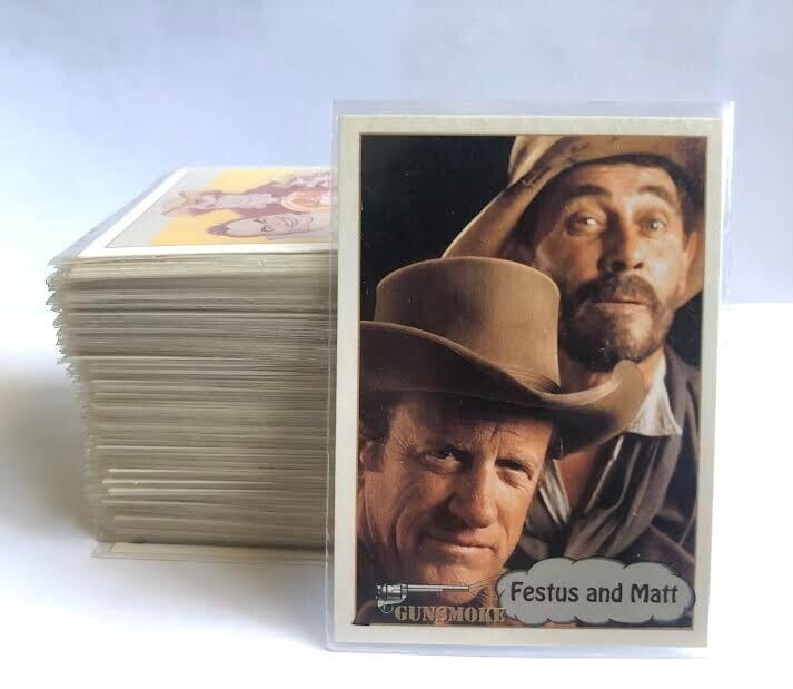 Rare Gunsmoke TV 110 Trading Cards Collection, in Color & Black And White