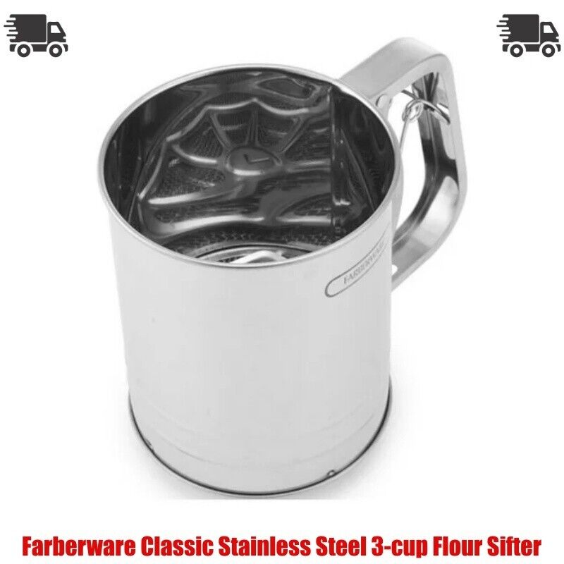 Farberware Classic Stainless Steel 3-cup Flour Sifter