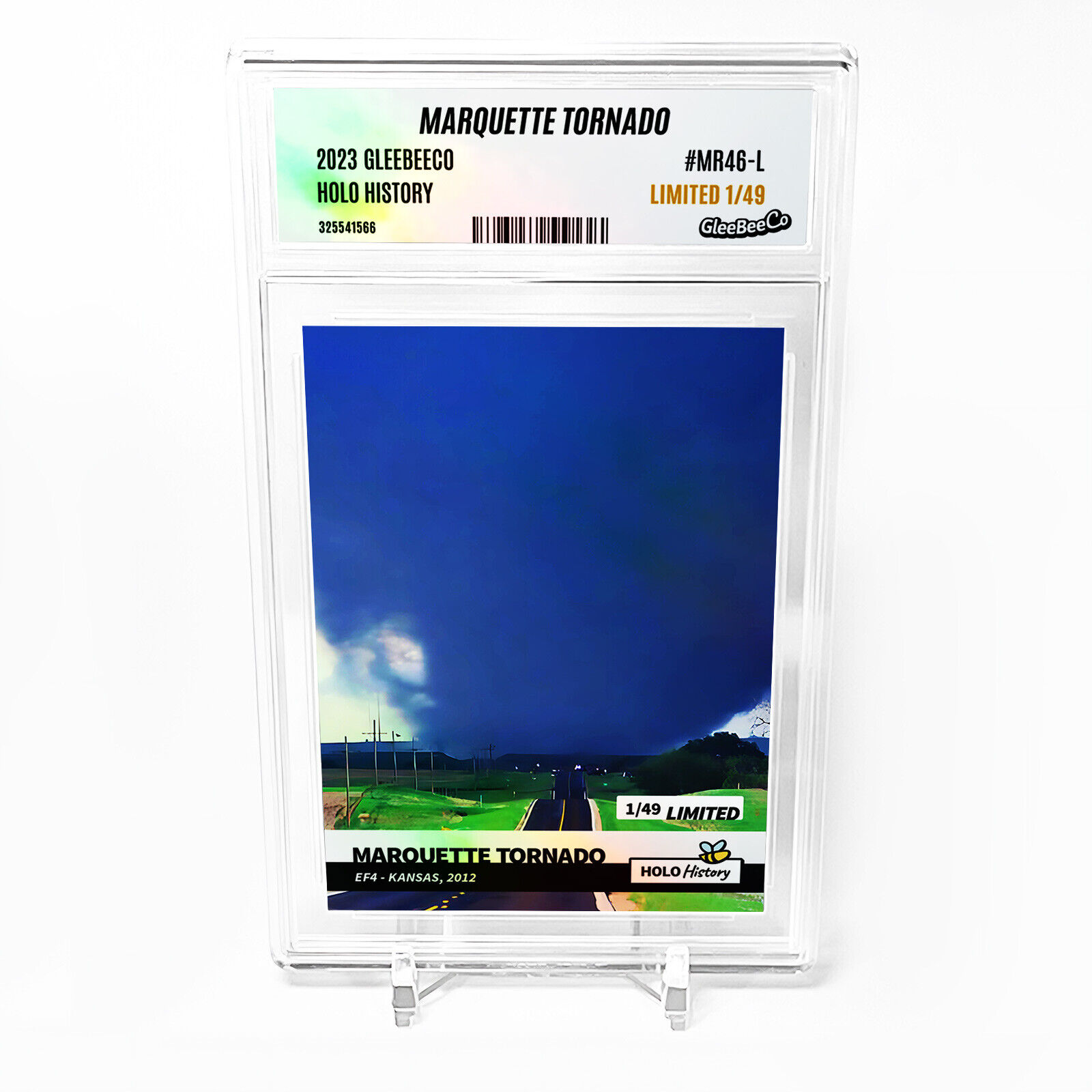 MARQUETTE TORNADO Card 2023 GleeBeeCo EF4 - Kansas, 2012 Holographic #MR46-L /49