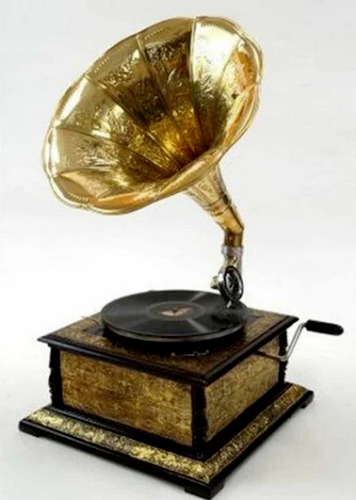 Antique Working Vintage Player record Portable Fully Functional Gramophone Decor
