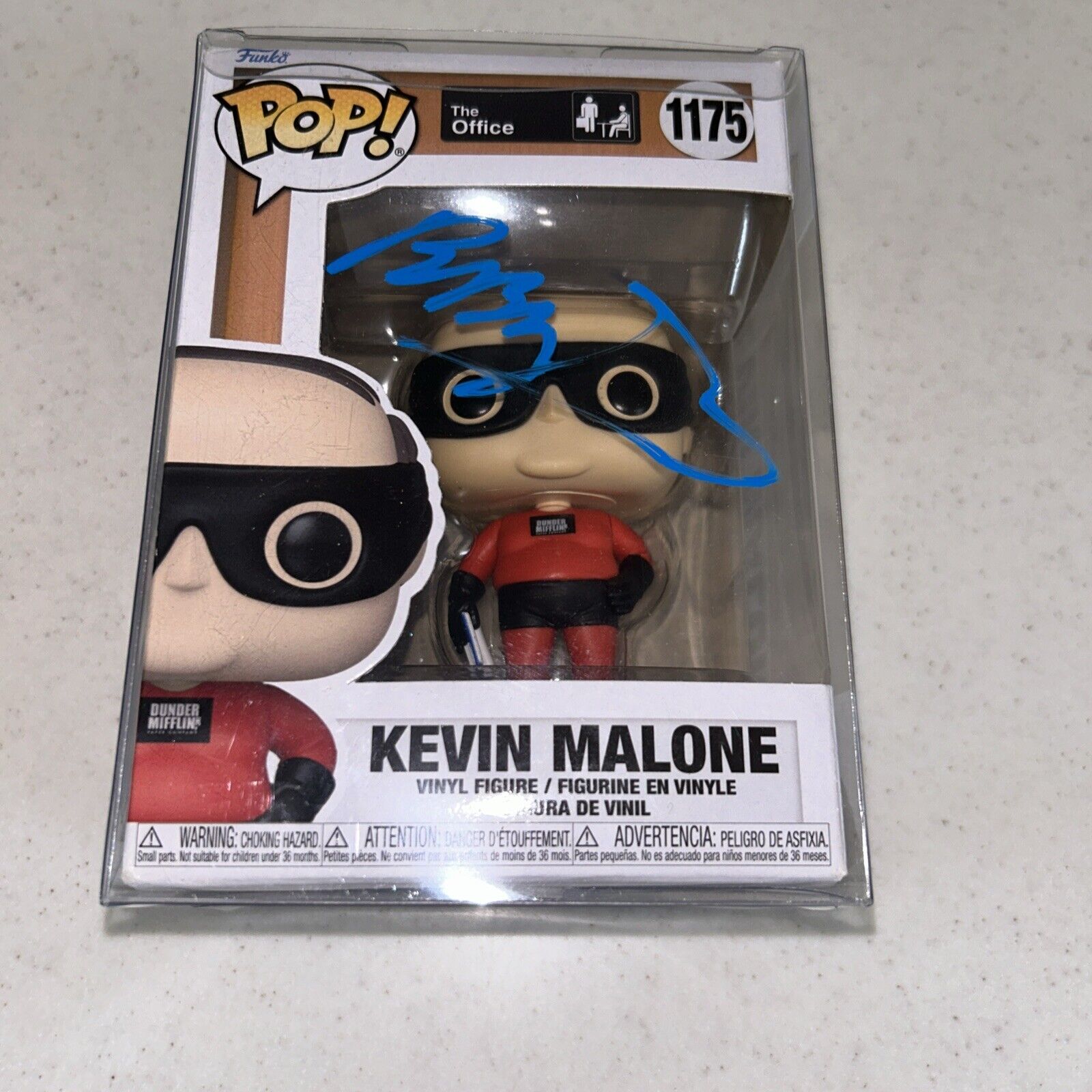KEVIN MALONE SIGNED FUNKO PROTECTOR INCLUDED