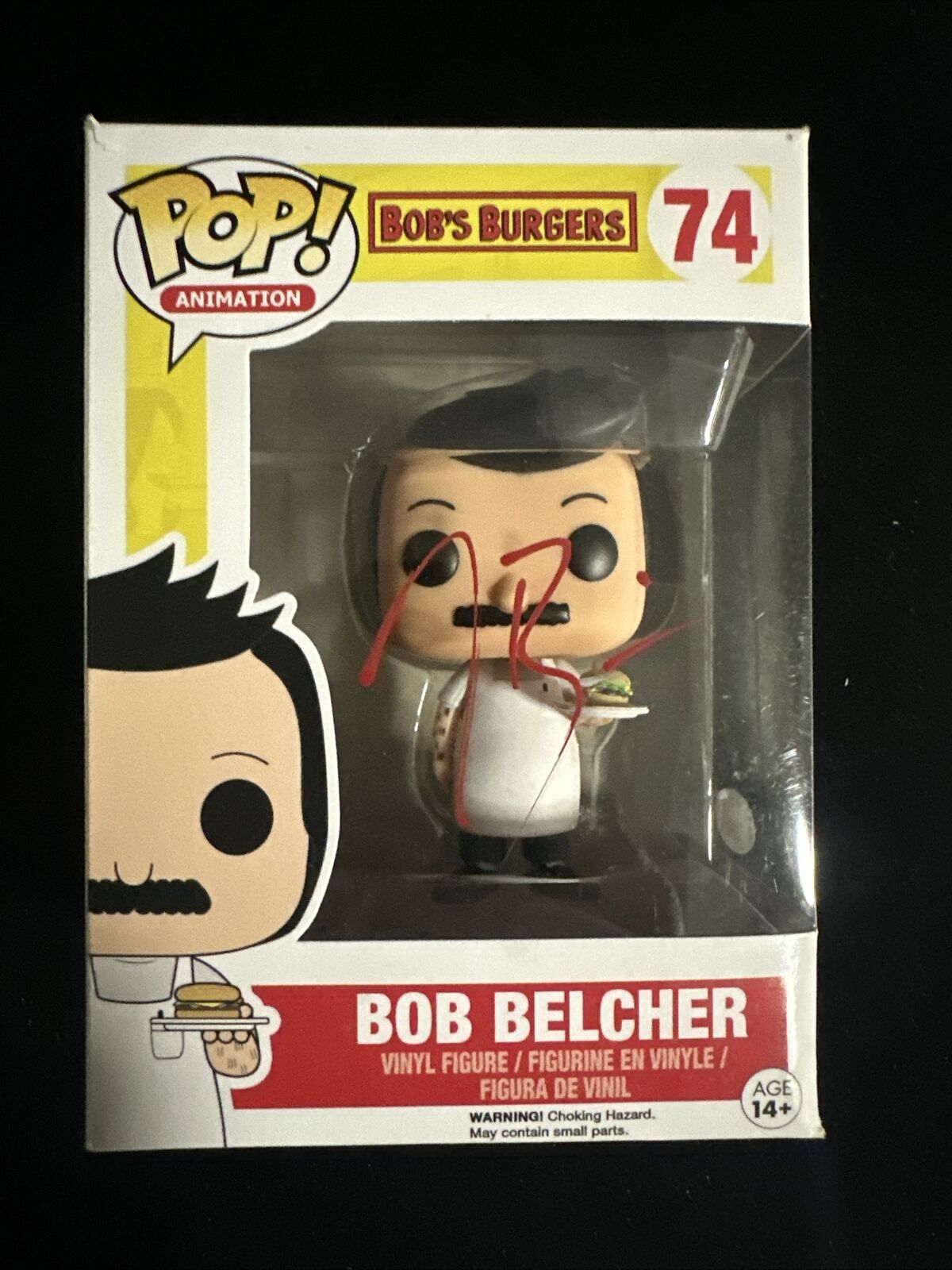 H. Jon Benjamin Signed Bob's Burgers Bob Belcher 74 Funko Pop - JSA AB16545