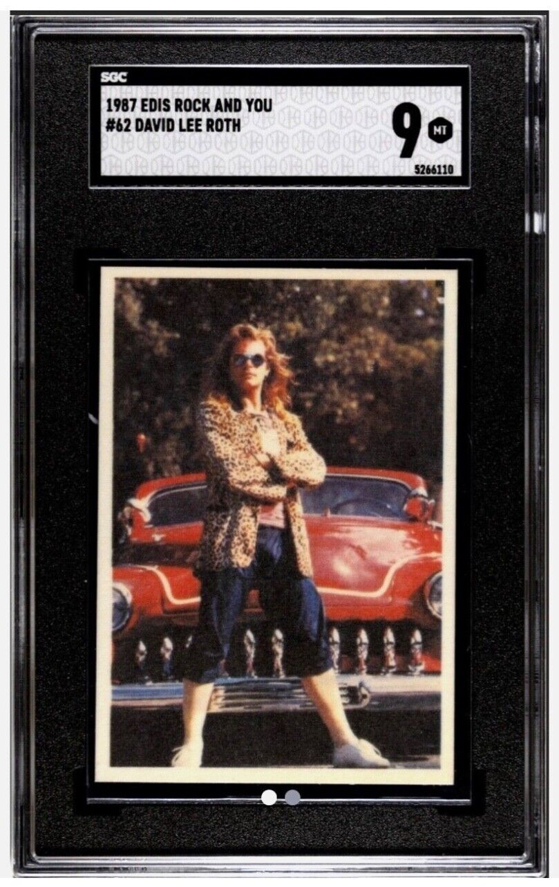 1987 DAVID LEE ROTH Van Halen Edis Rock & You #62 SGC 9 pop 1 highest HOF