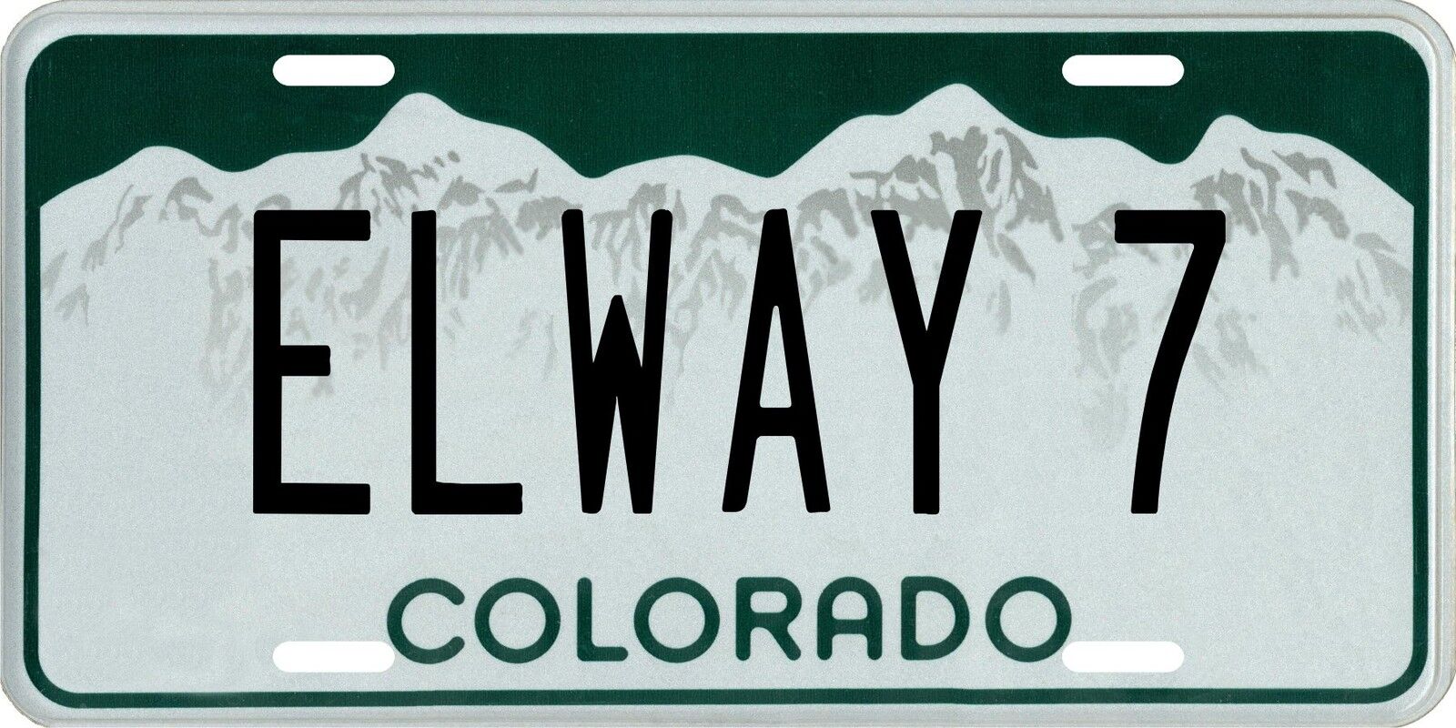 John Elway Denver Broncos Colorado License plate