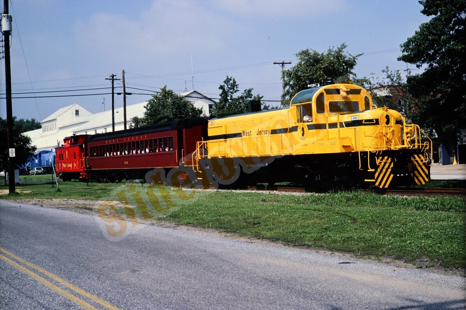 Vtg 1989 Train Slide 7804 West Jersey Engine X4S200