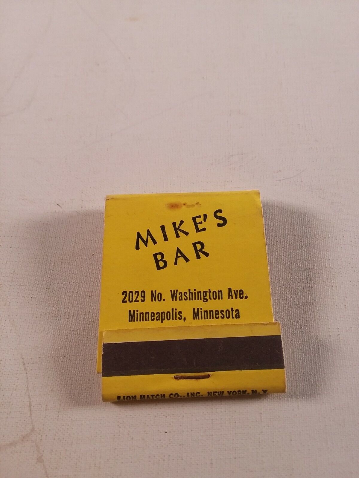Vtg Mike\'s bar Minneapolis mn Minnesota matchbook 