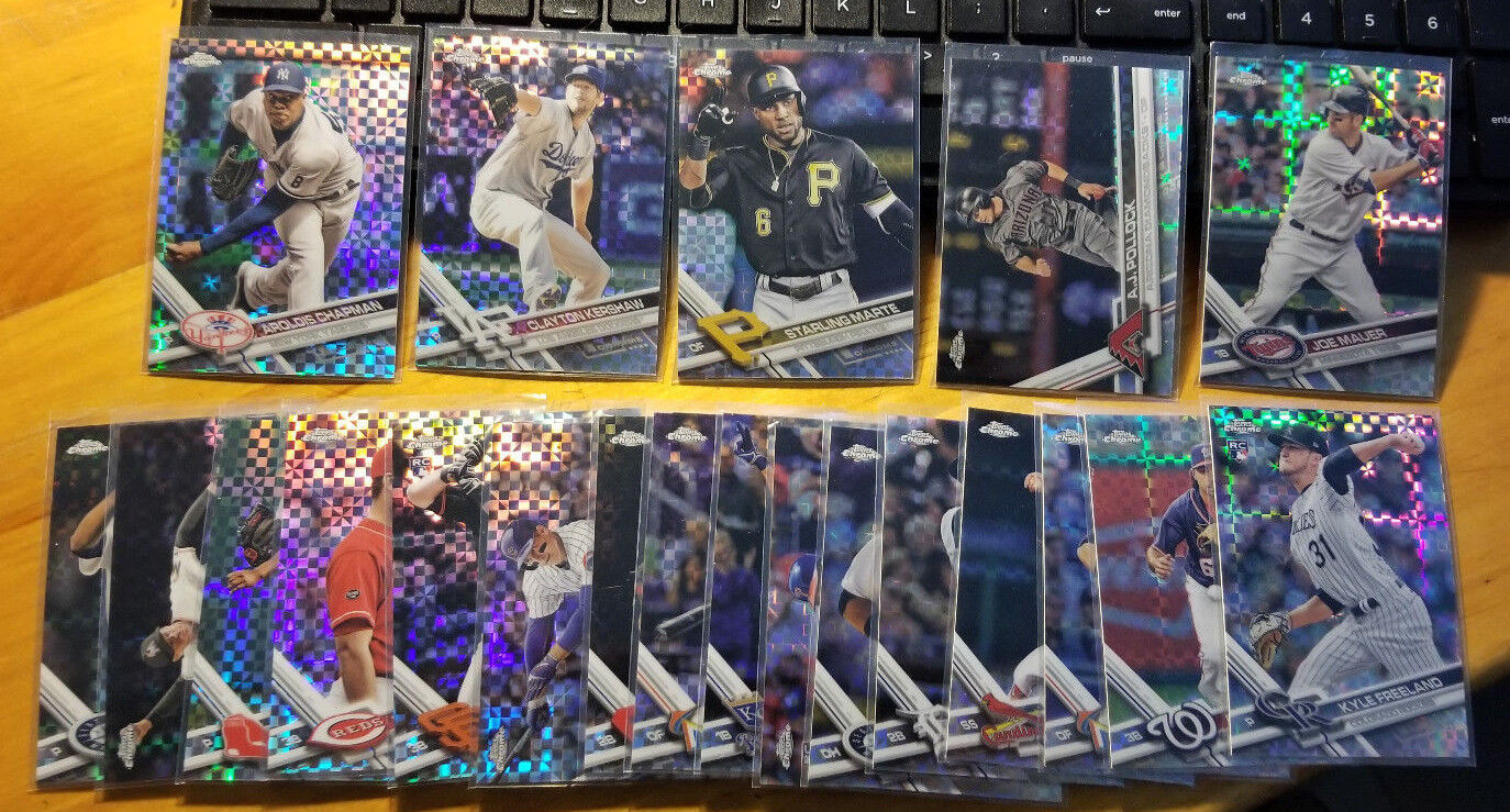 2017 Topps Chrome X-fractors Fill your Set you pick choice 