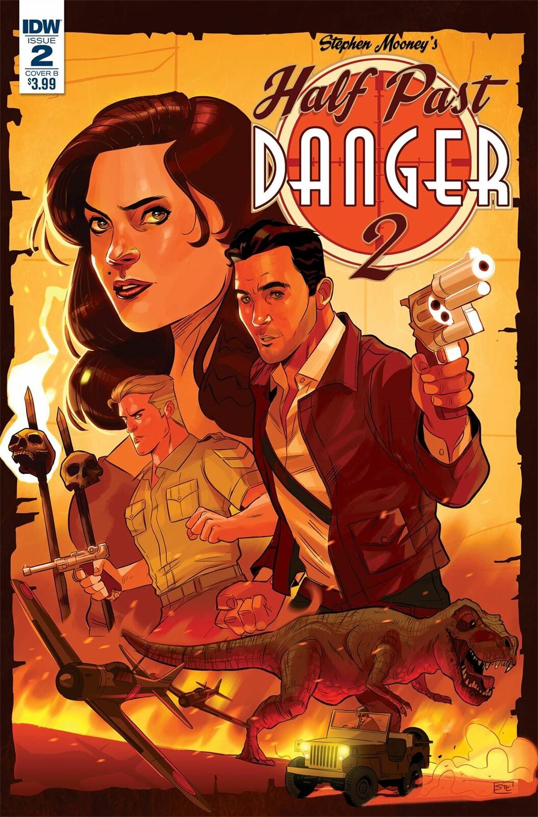 Half Past Danger Ii Dead To Reichs #2 (Cvr B Byrne) Idw Publishing Comic Book