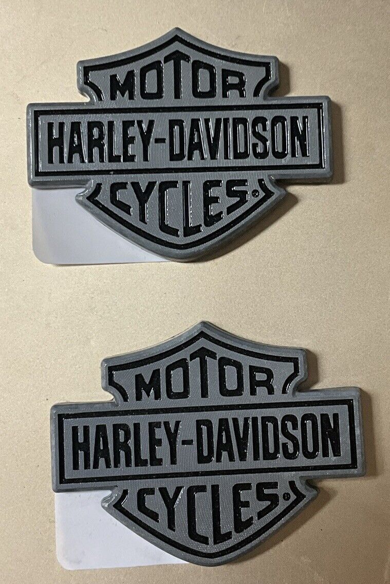X2 GENUINE Harley Davidson Tank Emblem