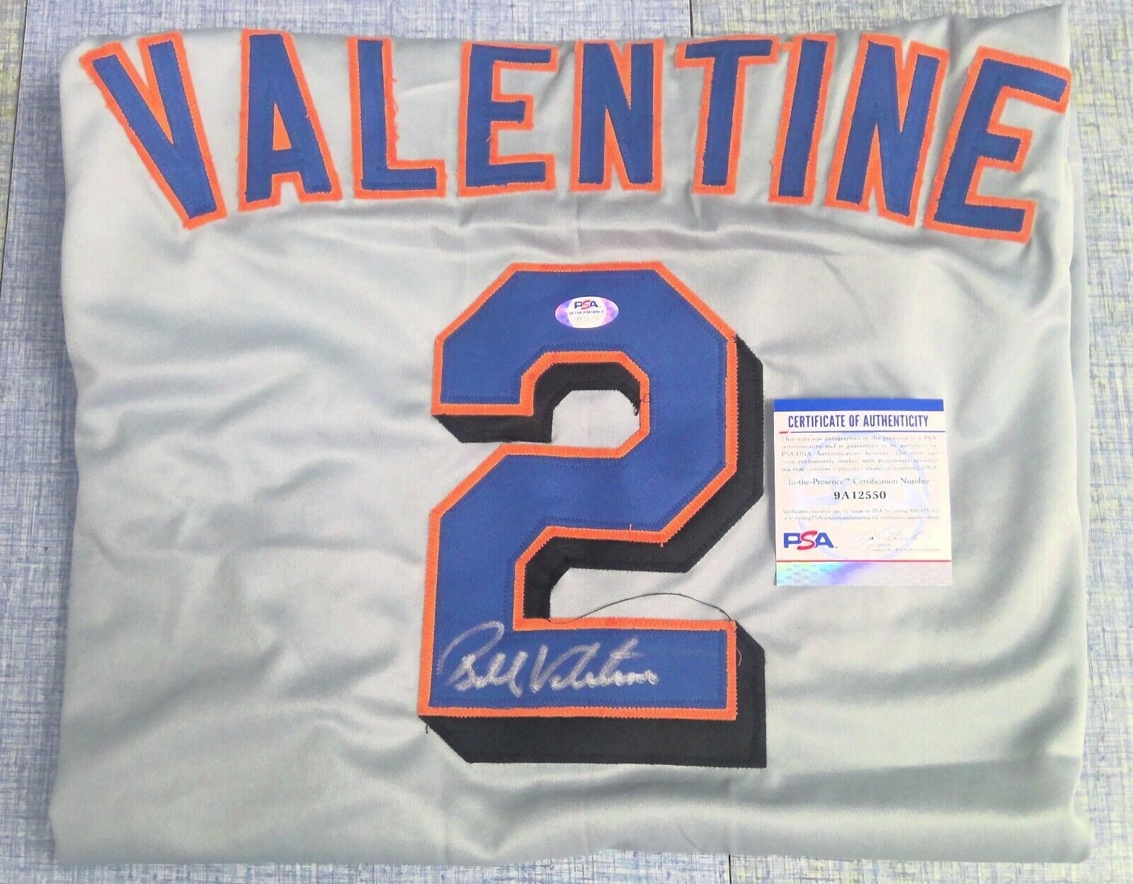Bobby Valentine Signed Autographed New York Mets #2 Custom Jersey PSA/DNA Cert 