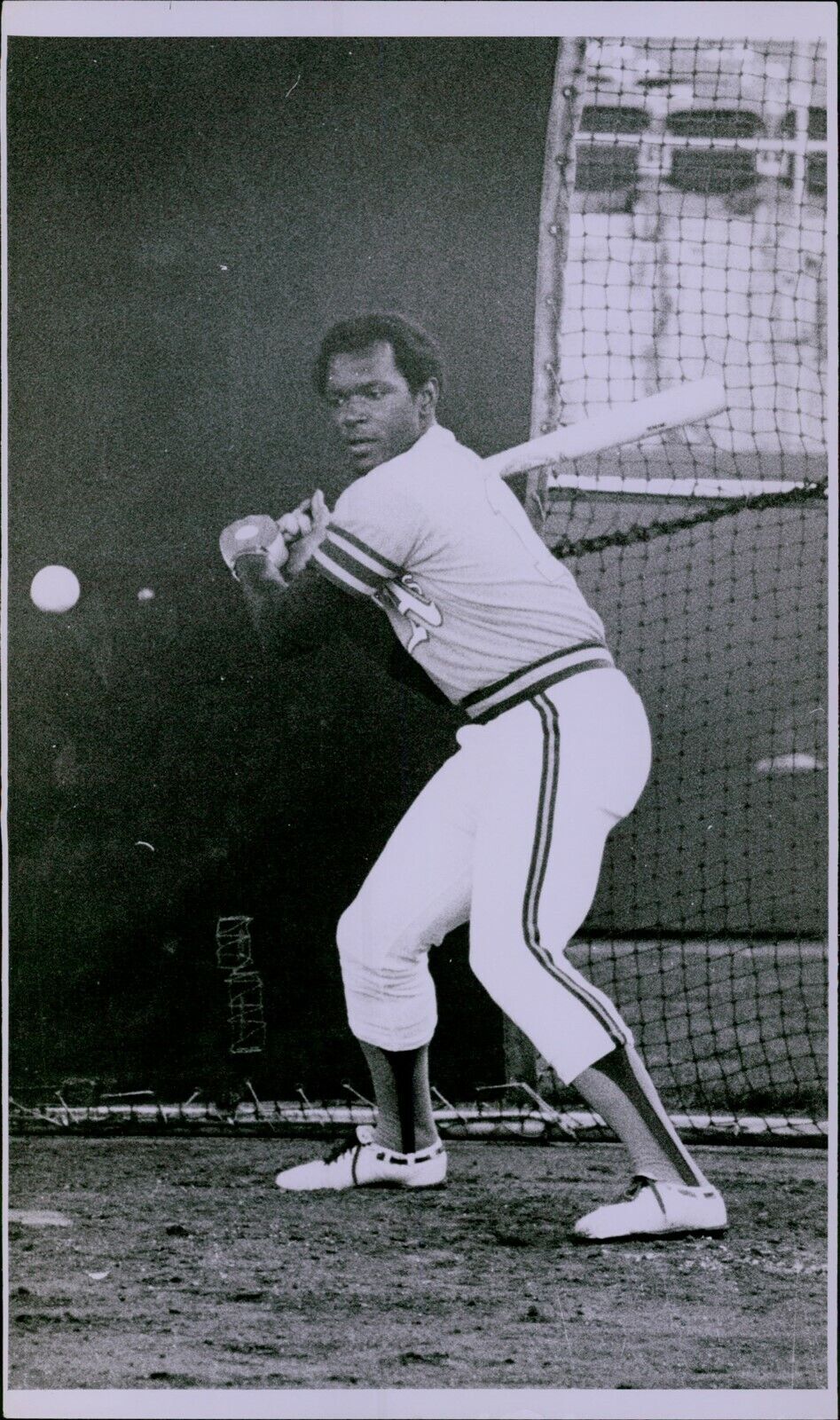 LG816 1973 Original Russ Reed Photo VIDA BLUE Oakland Athletics Baseball Pitcher