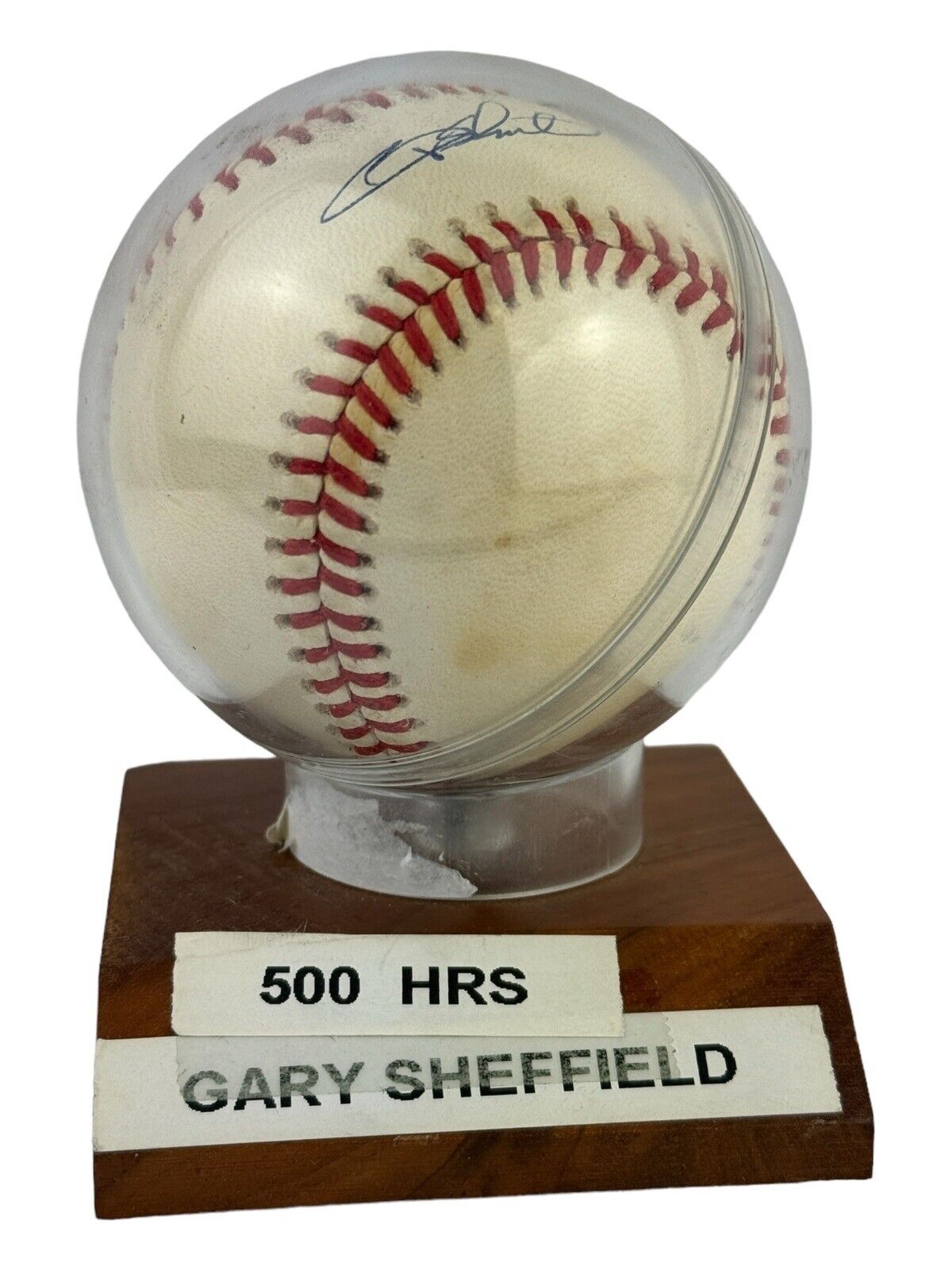 GARY SHEFFIELD SIGNED MLB BASEBALL NY YANKEES 500 HRS