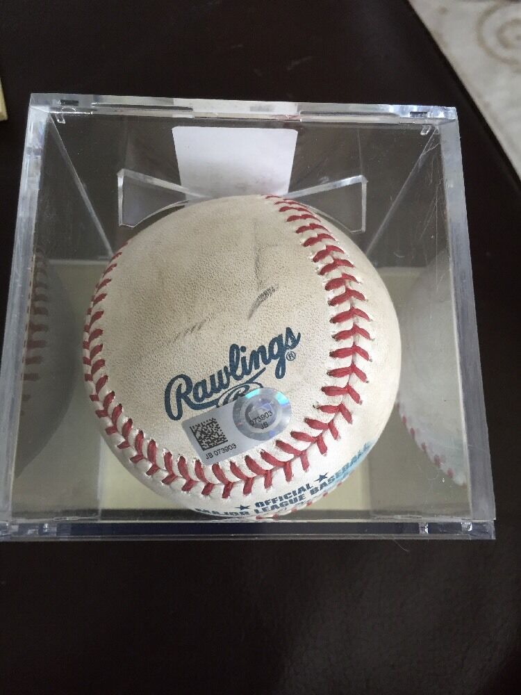 ANTHONY RENDON GAME USED BASEBALL STAR WARS DAY AUG 13 2016 FOUL BALL MLB AUTH