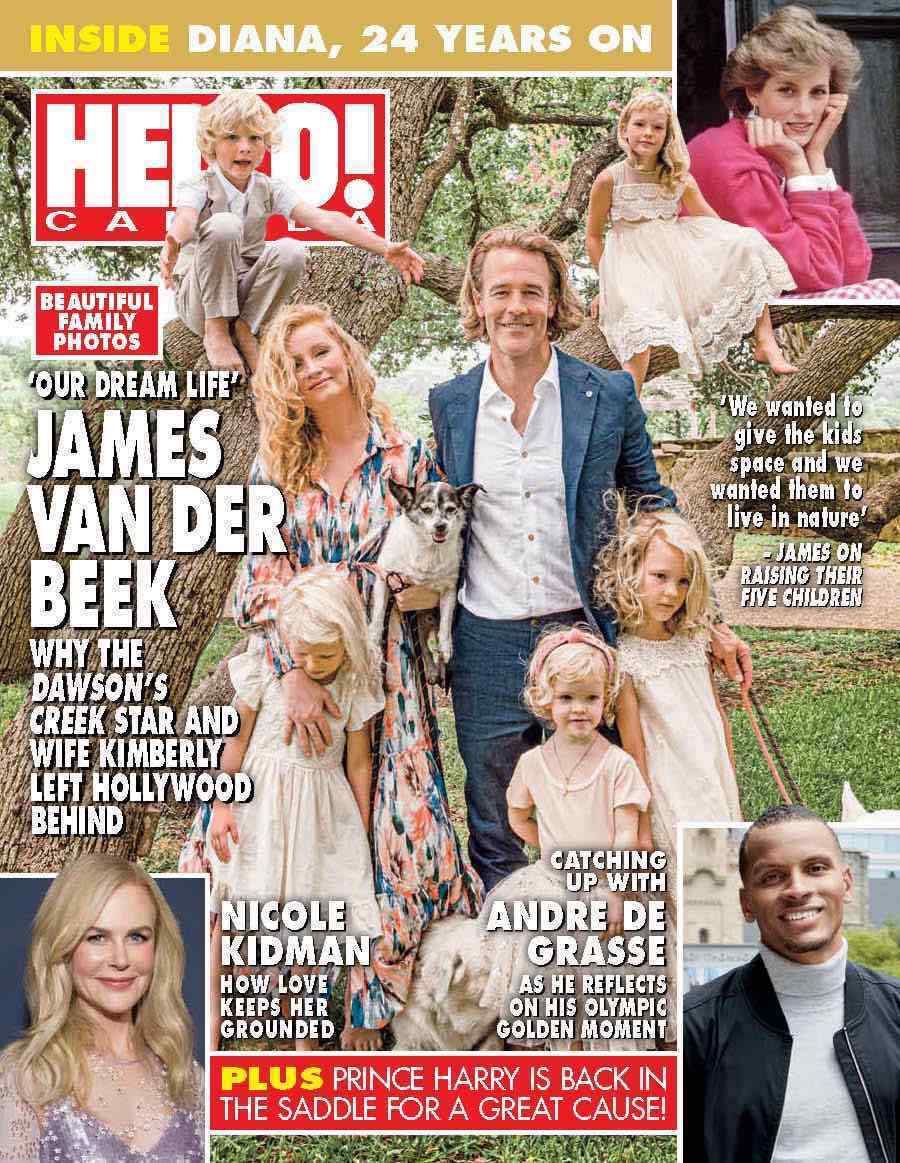 Hello Canada Magazine James Van Der Beek #782 Sept.2021 Brand New Andre DeGrasse