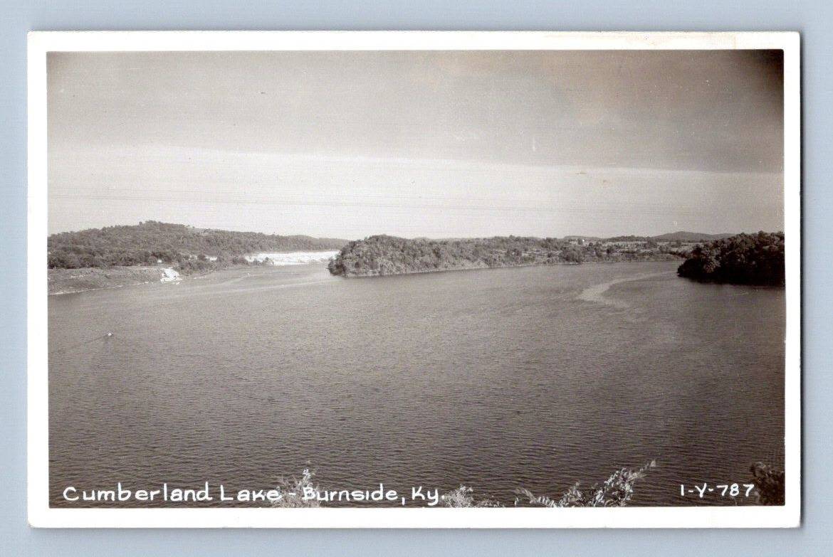 RPPC 1950'S. CUMBERLAND LAKE. BURNSIDE, KY. POSTCARD 1A37