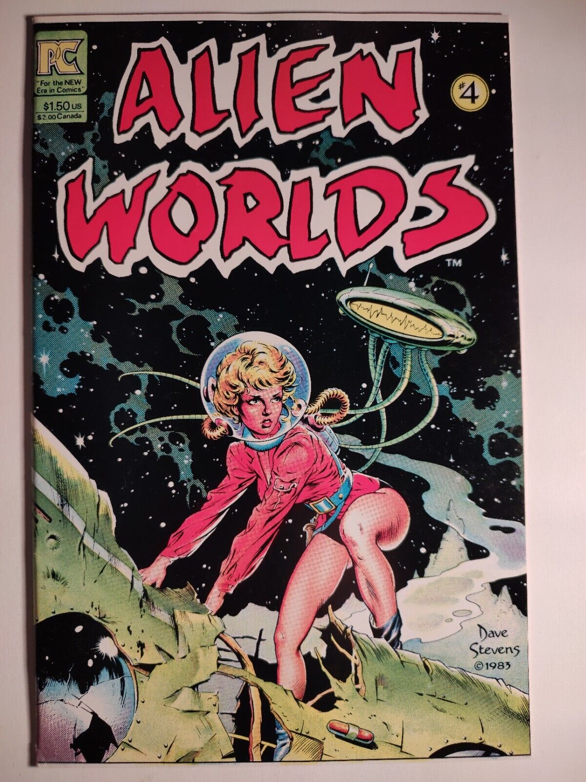 Alien Worlds #4, VF+, Pacific Comics 1983, Dave Stevens, Gorgeous, READ Descrip.