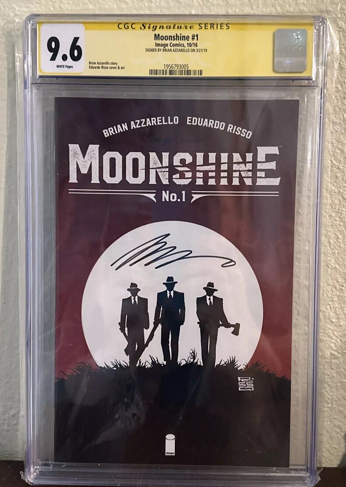 Moonshine #1 CGC 9.6 SS SIGNED BY BRIAN AZZARELLO IMAGE COMICS
