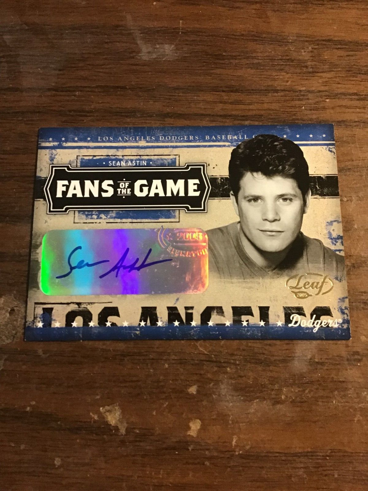 Sean Astin 2004 Leaf Fans of the Game Auto   \