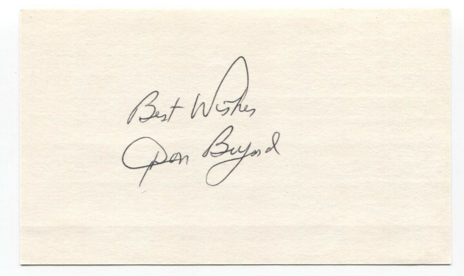Don Buford Signed 3x5 Index Card Baseball Autographed Signature 