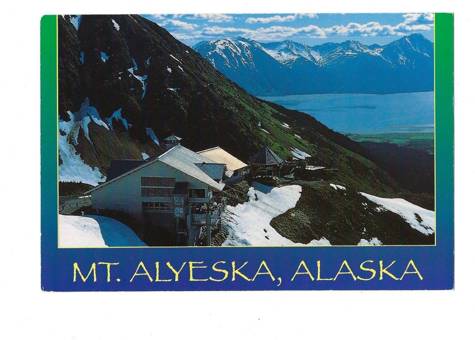 Mt. Alyeska Alaska Postcard Ski Resort Restaurant View Unposted