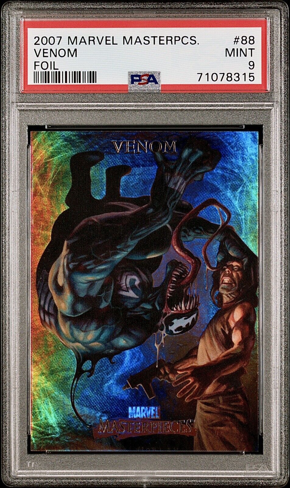 2007 Marvel Masterpieces Foil #88 Venom PSA 9 🔥 RARE 🔥